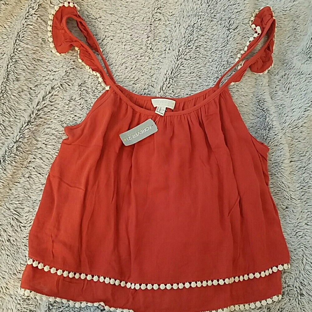 Rust Colored Crop Top
